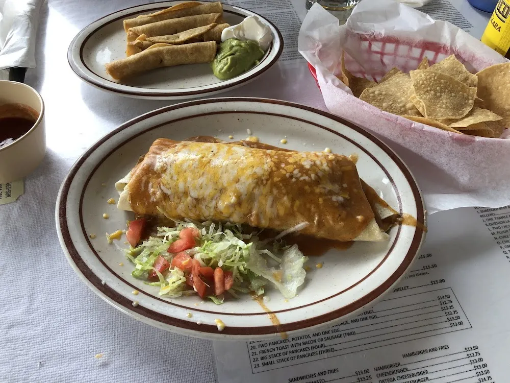 Cheese Enchilada Beef Taco & Chili Relleno